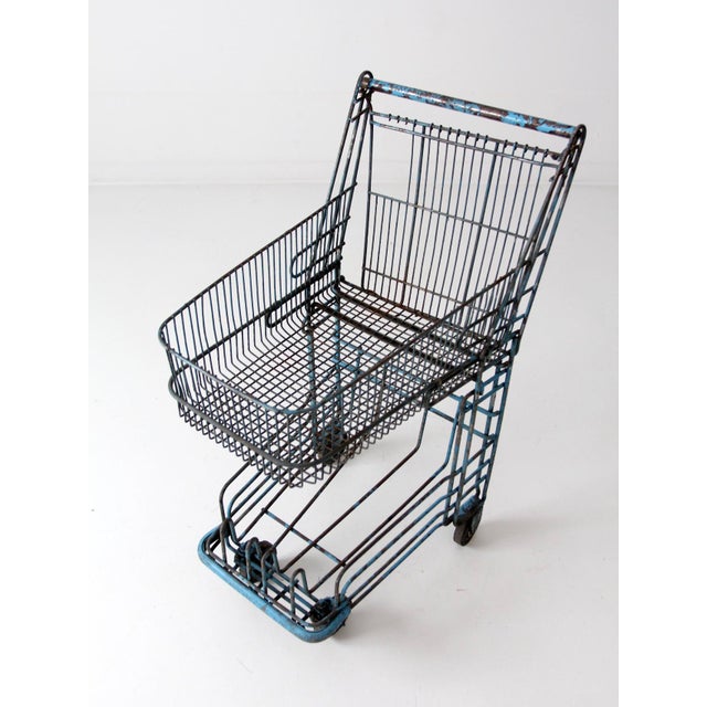 Vintage Metal Shopping Cart Chairish