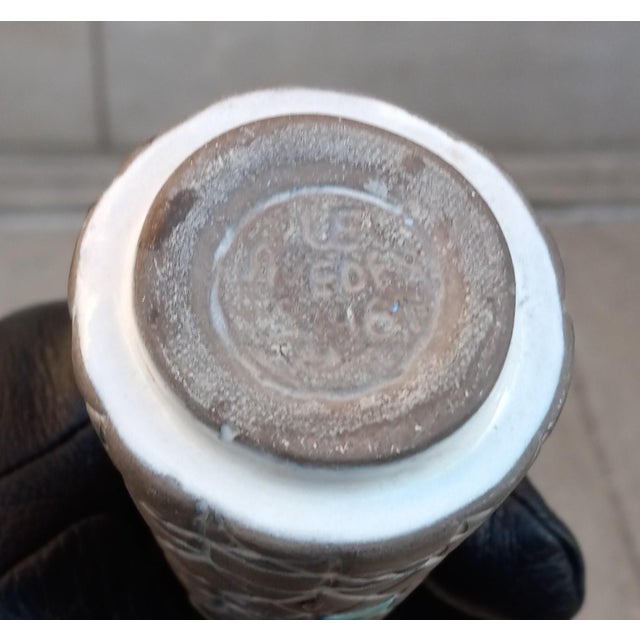 1954 MCM Ingrid Atterberg "Corso" Bud Vase for Upsala Ekeby, Sweden 8" For Sale - Image 9 of 12