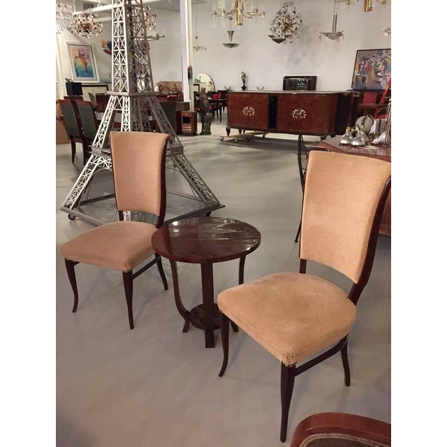 1930s French Art Deco Side Chairs - a Pair For Sale - Image 5 of 6