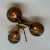 Glass Trifoglio Polished Brass Smoky Globe Flush Mount by Fabio LTD For Sale - Image 7 of 9