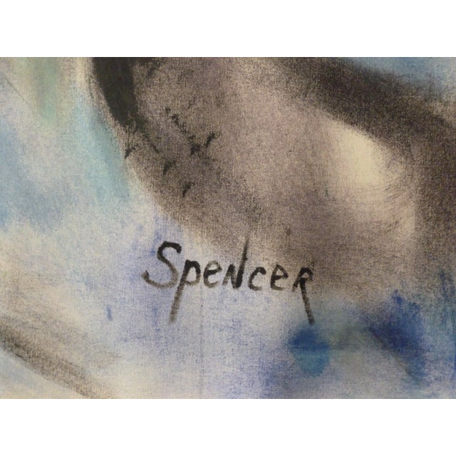 2020s "Going Under" Huge Surreal Expressionist Oil and Acrylic Painting by Scott Spencer For Sale - Image 5 of 5
