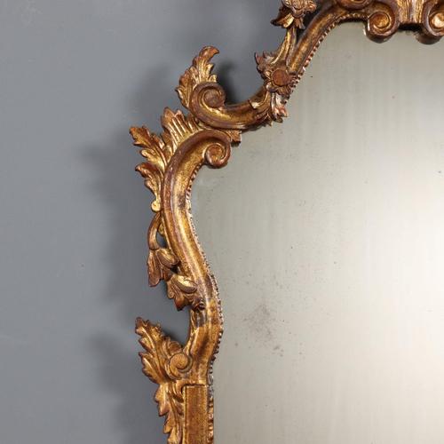 Baroque Carved and Gilded Mirror For Sale - Image 4 of 12