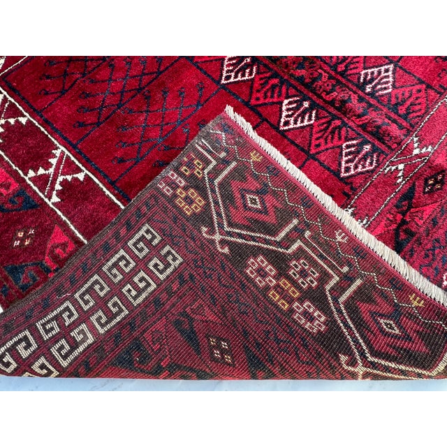 Antique Ersari Turkmen Hatchli Parda Yurt Door Hanging Rug - 6'8" X 4'11" For Sale - Image 12 of 12