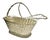 Mid-Century French Silver Wire Wine Basket For Sale