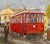 1950s Wilfrid T. Mills-Los Angels Trolley Car at Sierra Madre Station -Oil Painting For Sale - Image 5 of 11