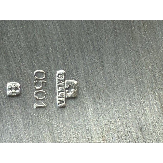 1930s Christofle Gallia Model 0501 Art Deco Silver-Plated Coffee & Tea Service With Tray — 5 Pieces, France c.1930 For Sale - Image 5 of 12