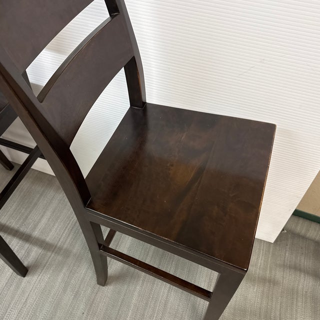 Crate & Barrel Basque Bar Stools, Pair For Sale In San Francisco - Image 6 of 12