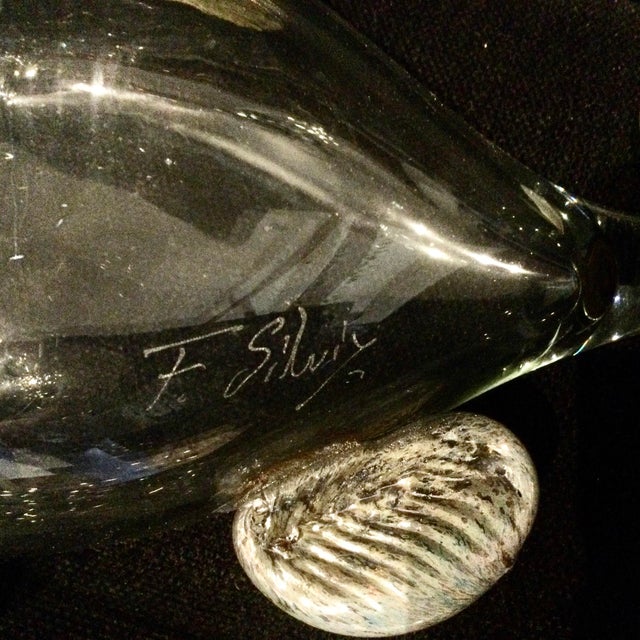 Contemporary Glass Fish Blown by Florea Silviu For Sale - Image 3 of 4