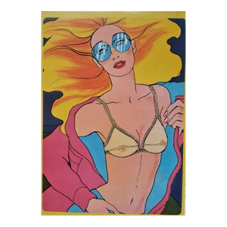 1969 Antonio Lopez Lingerie Fashion Print For Sale