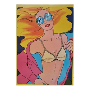 1969 Antonio Lopez Lingerie Fashion Print