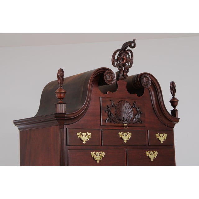 Wood Baker Clawfoot Colonial Williamsburg Mahogany Highboy For Sale - Image 7 of 18