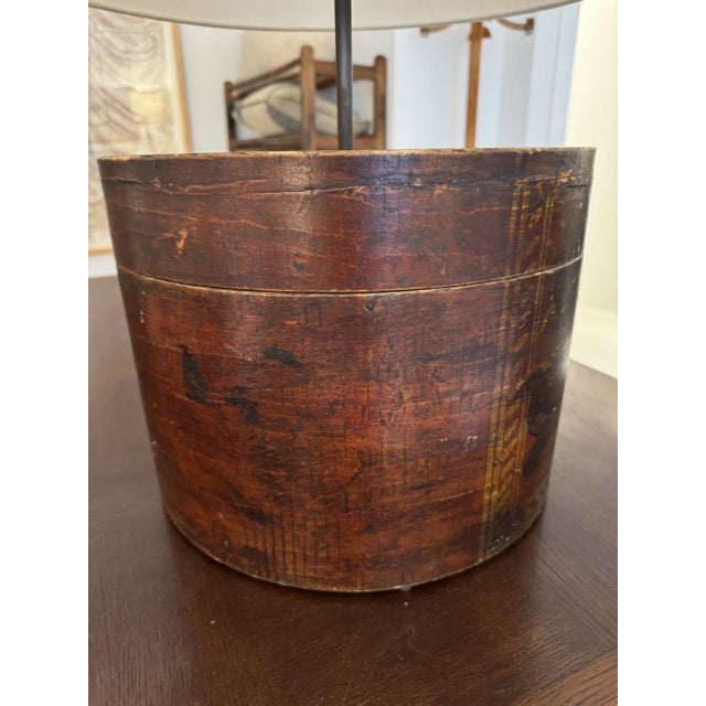 Brown Vintage Chinese Container Lamp For Sale - Image 8 of 8