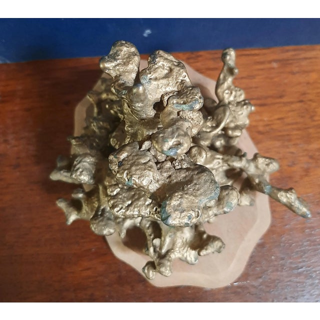 Mid-Century Modern Vintage Bronze Ant Hill Casting Sculpture For Sale - Image 3 of 5