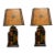 Vintage Rare Maitland Smith Leather Book Lamps - a Pair For Sale