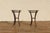 Brown Pair of Twig Wrought Iron Outdoor/Indoor Side Tables by Rose Tarlow Melrose House For Sale - Image 8 of 18