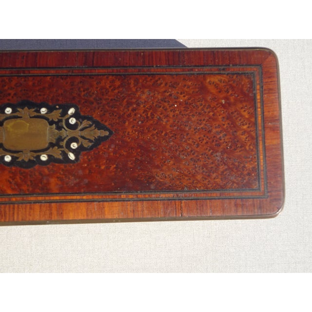 Cedar Wood Pen Case, 19th Century For Sale - Image 9 of 18