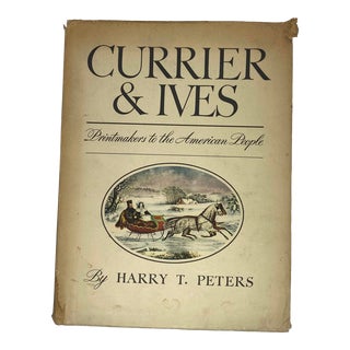1942 Hardbound Book: Currier & Ives, Printmakers to the American People by Harry T. Peters For Sale