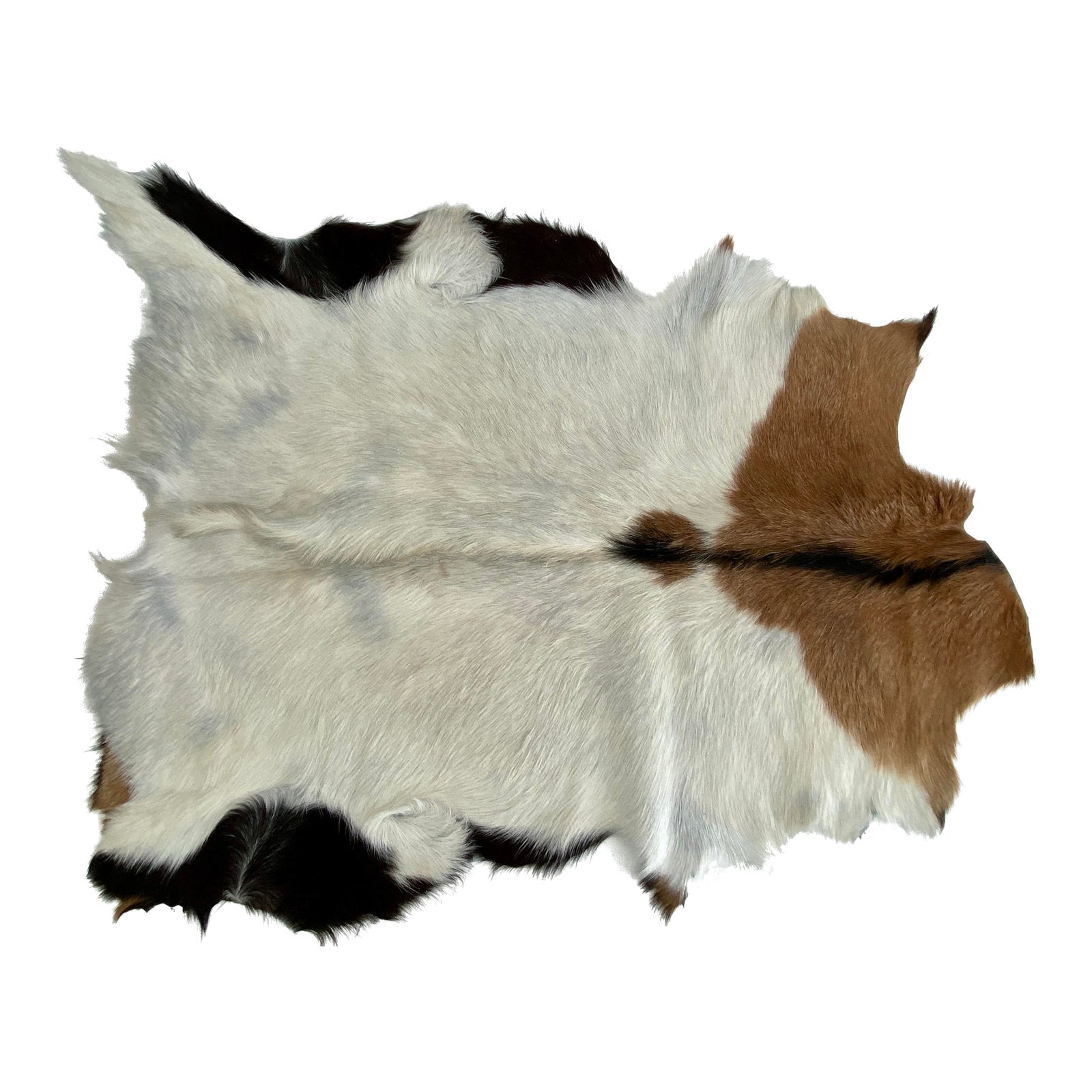 Natural Goat Hide Throw Rug | Chairish
