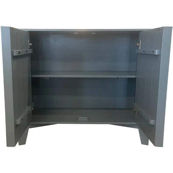 37" Finished 2 Door Vintage Buffet For Sale - Image 4 of 4