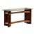 Brazilian Modern Sideboard in Rosewood, Brass & Glass, Novo Rumo, Brazil, 1950s For Sale