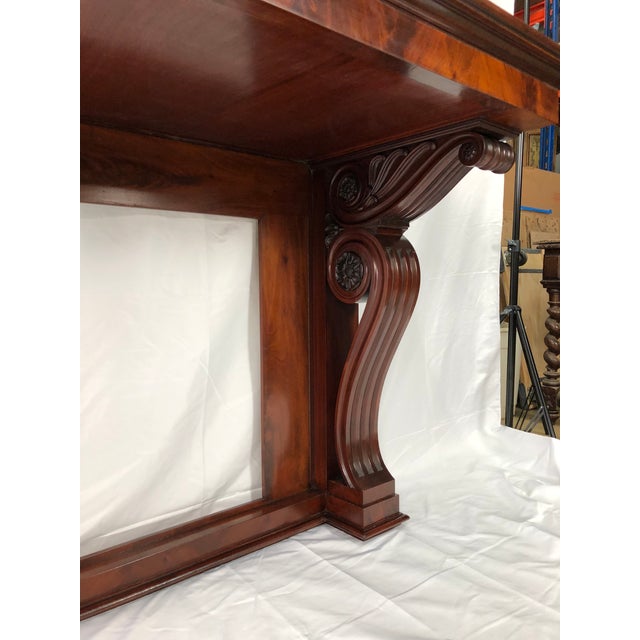 Wood 19th Century Regency Period Mahogany Console Table For Sale - Image 7 of 10
