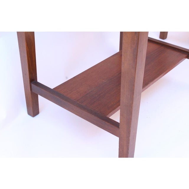 Vintage Bedside Tables in Walnut and Beech, 1950s, Set of 2 For Sale - Image 6 of 18