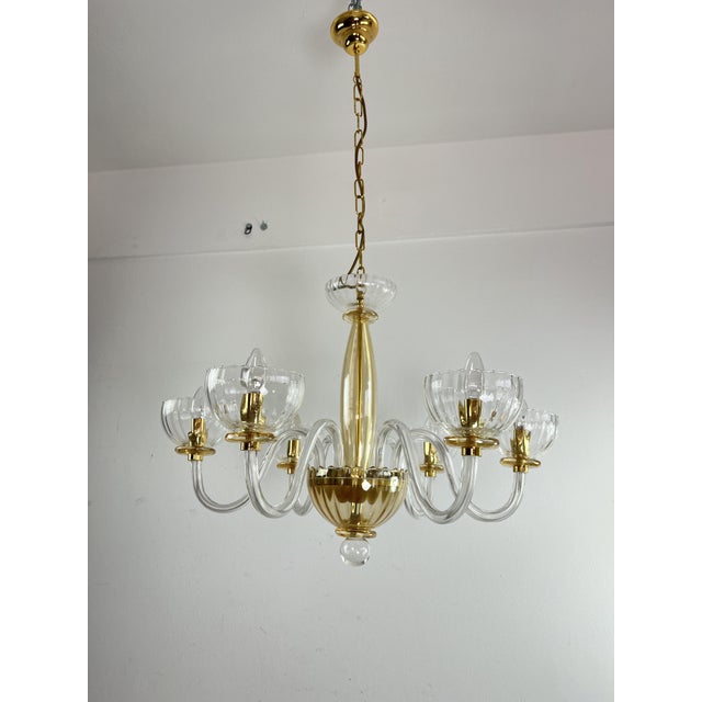 Vintage Murano Glass Chandelier, 1980s For Sale - Image 15 of 15