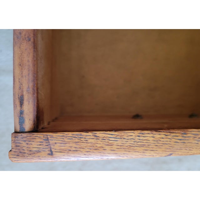 1900-1909 Tiger Oak Washstand For Sale - Image 9 of 16