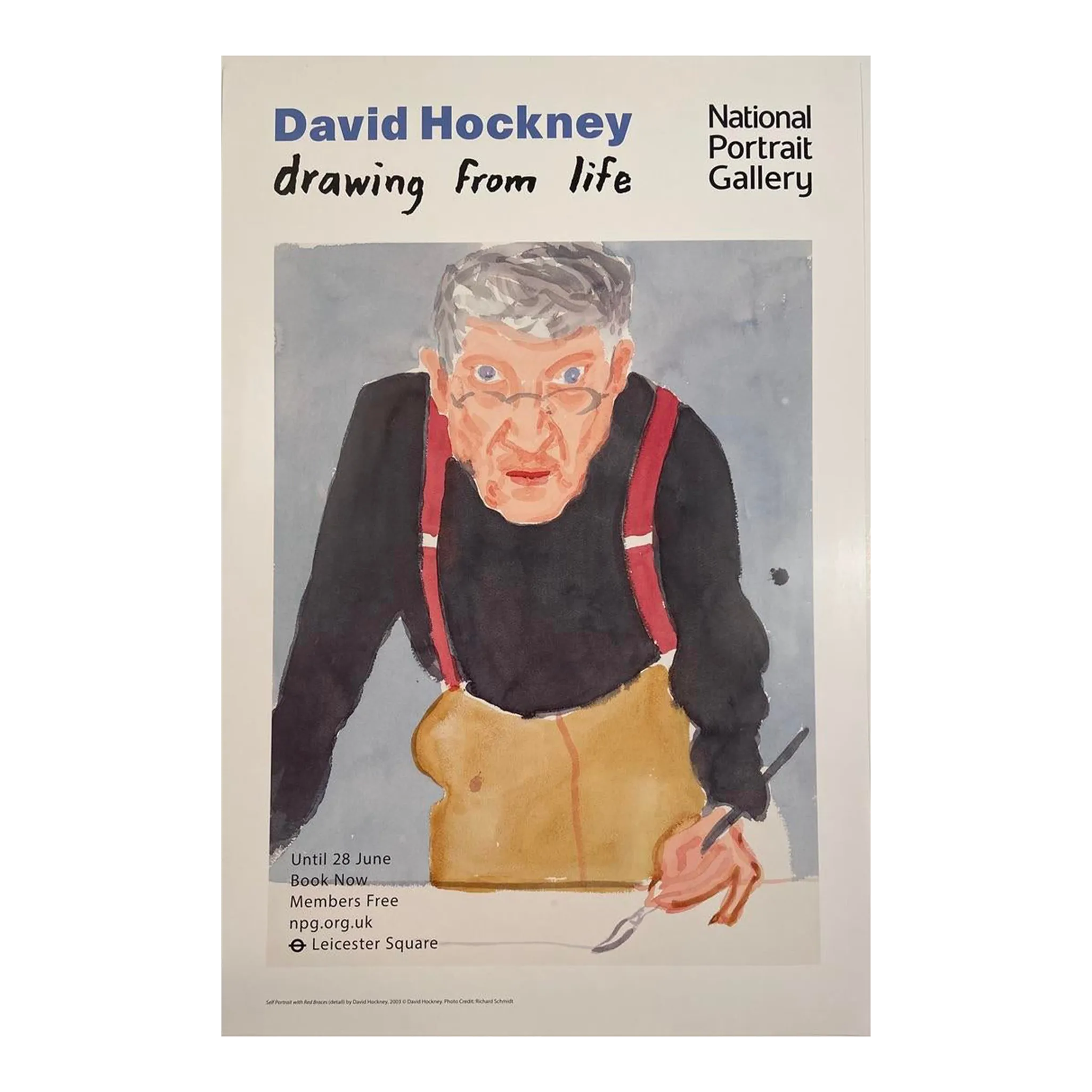 David Hockney, Drawing From Life, National Portrait Gallery Musuem