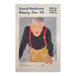 David Hockney, Drawing From Life, National Portrait Gallery Musuem Poster For Sale