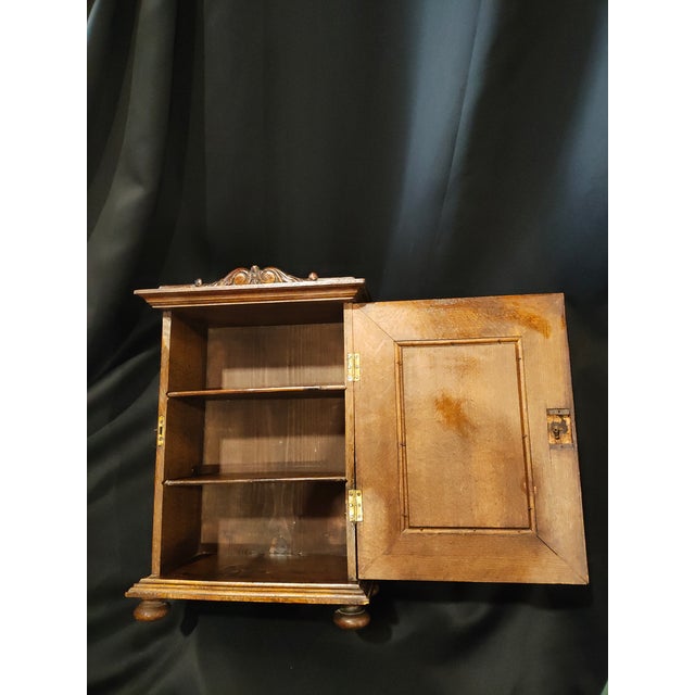 19th Century French Renaissance Revival Heraldic Knight Cabinet / Comtoise Clock Case For Sale - Image 9 of 13