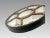 Fine Mid Century White & Gold Kutani Porcelain Sweetmeat Tray of 7 Bowls, Japanese Actors For Sale - Image 10 of 12