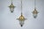 Mid-Century Aluminum and Glass Lanterns, Italy, 1960s, Set of 3 For Sale - Image 4 of 11