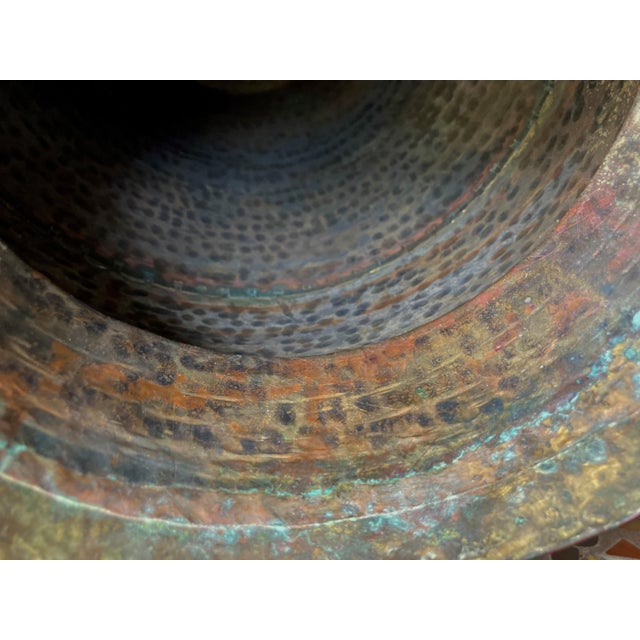 Late 19th-Century Belly Amphora-Shape Double-Handled Cramp Seam Copper Vessel For Sale - Image 9 of 18