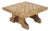 Mid-Century Brutalist Coffee Table in Oak, 1960s For Sale