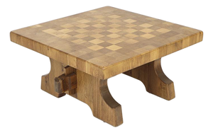 Mid-Century Brutalist Coffee Table in Oak, 1960s