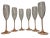 Luminarc D’arques France Pink Blush Stem Champagne Flutes, a Set of 6 For Sale - Image 10 of 10