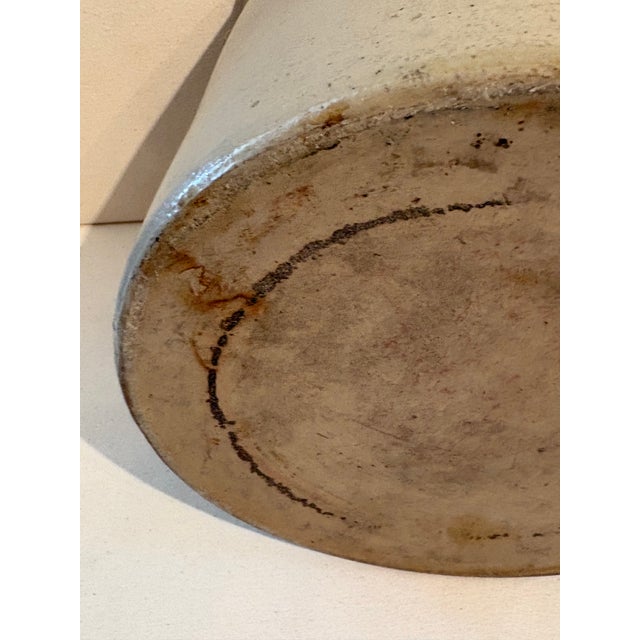 Early Red Wing Pottery 3 Gallon Stoneware Crock Bee Sting Salt-Glaze Design and Applied Handles For Sale - Image 12 of 14