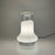 Silver Mid-Century Modern White and Clear Murano Glass Table Lamp attributed to Roberto Pamio for Leucos, Italy, 1970s For Sale - Image 8 of 8