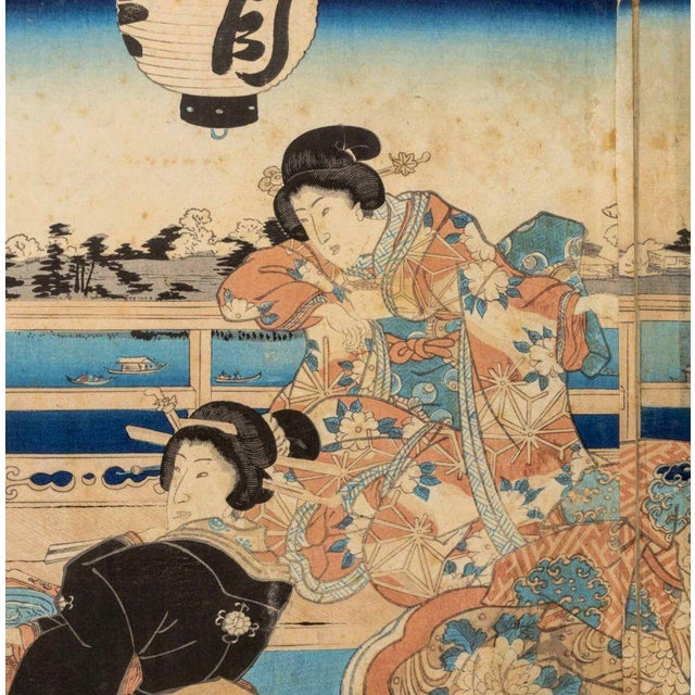 Utagawa Kunisada Figural Woodblock Prints, 2 For Sale - Image 11 of 14