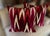 2020s Pair of 22" Custom Schumacher Kashgar Ikat Velvet Pillows Pattern 176102 in Ruby Plum For Sale - Image 5 of 18