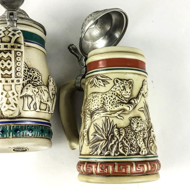 Ceramarte Brazil Beer Steins by Avon - A Pair For Sale In Portland, ME - Image 6 of 12