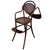 Traditional Vienna Secession Bent Oak & Caine Children's High Chair Attributed to Gebrüder Thonet For Sale - Image 3 of 7