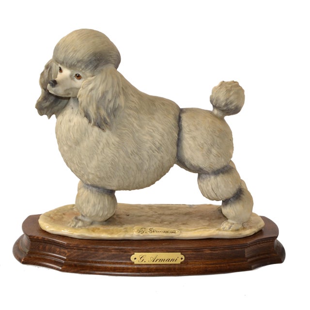 Armani Casa 1980 Marked Giuseppe Armani Florence Poodle Animal Figurine Dog Sculpture Italy For Sale - Image 4 of 13
