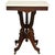 Antique Eastlake Carved Walnut Square Marble Top Table C1890 For Sale - Image 4 of 11