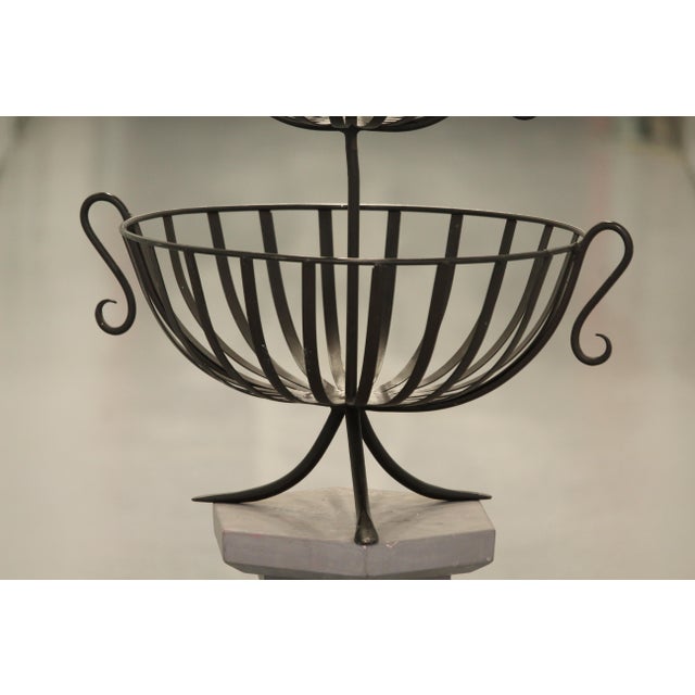 Metal Fruit Basket Vase, 1990s For Sale - Image 9 of 13