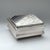 Art Deco Silver Plate and Black Enamel Cigarettes Box with Lid froim WMF Ikora For Sale - Image 10 of 17