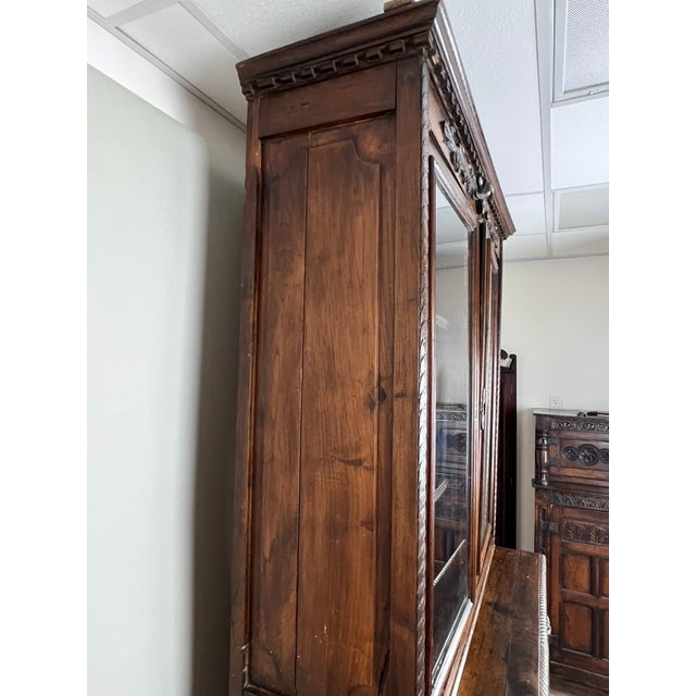 This mid-19th century French Renaissance Revival step-back bookcase exemplifies the grandeur and decorative intricacy of...