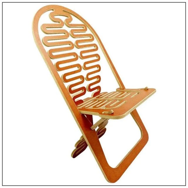 European Cutout Plywood Chair by Gregg Fleishman For Sale - Image 9 of 9
