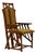 Dark Art Nouveau Armchair For Sale
